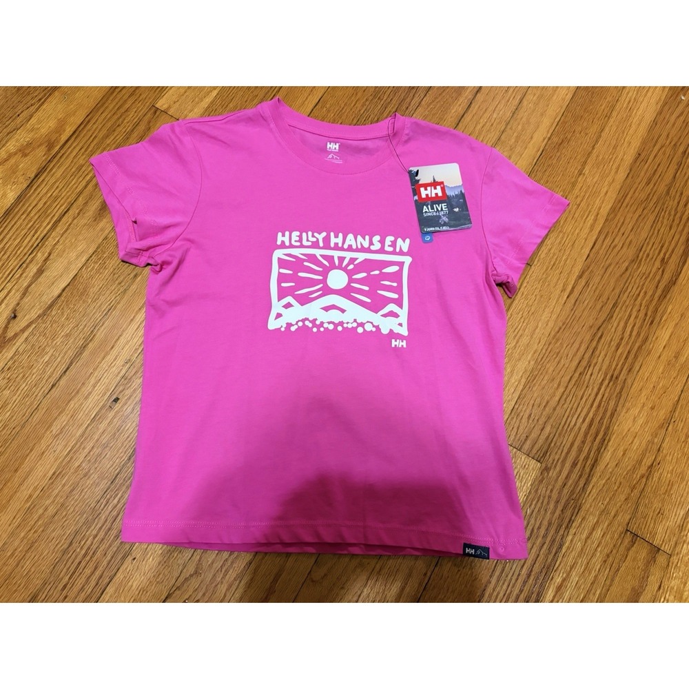 Helly Hansen Women's Organic Cotton Short Sleeve T Shirt Size XS